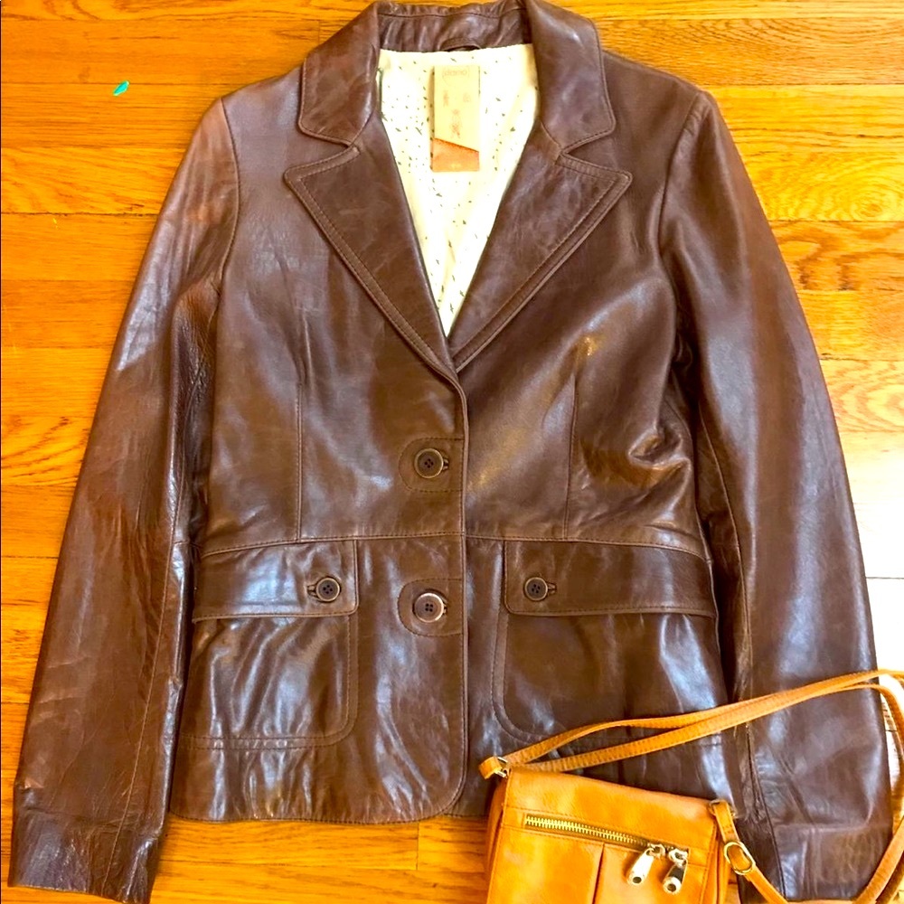 100% Leather Jacket Vintage